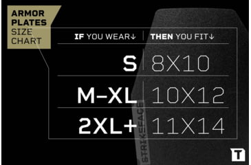 Image of Tacticon Armament AR500 Level 3 Body Armor Plates, 8x10 in, SAPI Cut, Black, STL500-8x10-SAPI