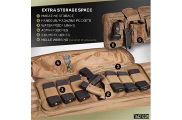 Image of Tacticon Armament BattleBag Double Rifle Bag, 42 in, Tan, BB42TN