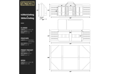 Image of Tacticon Armament BattleBag Double Rifle Bag, 42 in, Tan, BB42TN