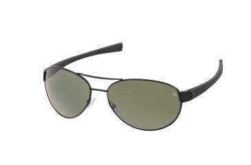 Image of Tag Heuer 0253 Progressive Prescription Sunglasses, Black Frame - Black Temples Frame, Outdoor Green Lens-0253-301PR