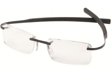 Image of Tag Heuer 0342 Bifocal Prescription Eyeglasses, Matte Black Frame - Black Temples Frame, Clear Lens-0342-005BI