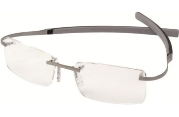 Image of Tag Heuer 0342 Bifocal Prescription Eyeglasses, Sand Frame - Black/Light Grey Temples Frame, Clear Lens-0342-001BI