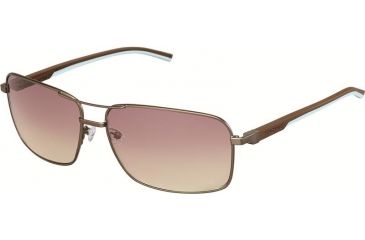 Image of Tag Heuer 0882 Progressive Prescription Sunglasses, Dark Frame - Havana/Light Blue Temples Frame, Photochromic Gradient Brown Lens, Photochromic-0882-115PR