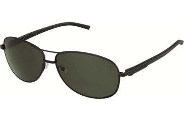 Image of Tag Heuer 0884 Progressive Prescription Sunglasses, Black Frame - Black Temples Frame, Polarized Precision Green Lens, 0884-311PR