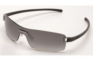 Image of Tag Heuer Club Sunglasses, Brushed Ruthenium Frame/Dark Grey Temples, Gradient Grey Lens 7509-108