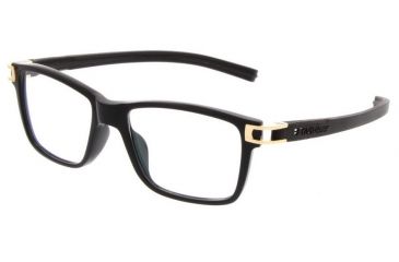Image of Tag Heuer Shiny Black Frame - Black Temples/Gold Lugs, 7603-009