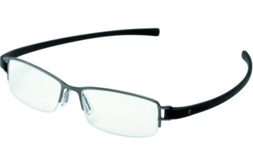 Image of Tag Heuer Track Eyeglasses, Black Ceramic Frame/Black Temples, Clear Lens 7201-011