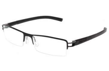 Image of Tag Heuer Track S Eyeglasses, Black Frame/Black Black Temples, Clear Lens 7623-001