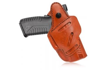 Image of Tagua Gunleather Four in One Holster With Thumb Break, Brown, Left Hand, IPHR4-1213