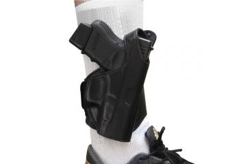 Image of Tagua Gunleather Leather Ankle Holster for Ruger LC9, Right Handed, Black, LANK-060