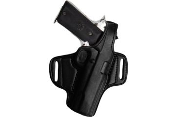 Image of Tagua Gunleather Mini Thumb Break Belt Holster for Glock 42 .380, Left Hand, Black, BH1M-306