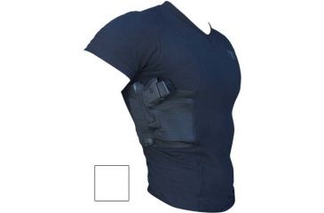 Image of Tagua Gunleather Spandex Medium Holster T-Shirt White SHTS-M-002