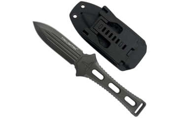 Image of Takumitak Hidden Anger Fixed Blade Knife, 3.5in, D2, Spear Point, G10 Handle, Gray, TKF205GY
