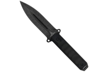 Image of Takumitak Hitter Fixed Blade Knife, 5.5in, D2, Spear Point, G10 Handle, Black Stonewash, TKF214SW