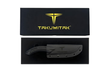 Image of Takumitak Hunter Fixed Blade Knife, 4.5in, D2, Straight Back, G10 Handle, Silver, TKF207SL