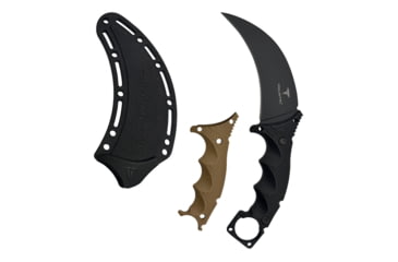 Image of Takumitak Midnight Fixed Blade Knife, 4.75 in Blade , 3cr13, Black, TKF307