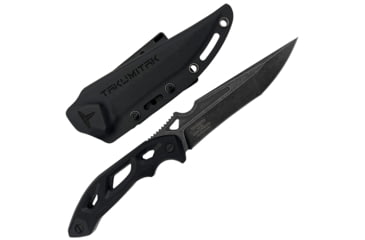 Image of Takumitak Unhinged Fixed Blade Knife, 5in, D2, Drop Point Recurve, G10 Handle, Black Stonewash, TKF209SW