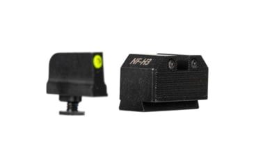 Image of Tapco OH Tritium Pistol Night Sight, Glock MOS, Tritium Green Front Sight, Black, TAP22039