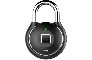 Image of Tapplock One Plus Smart Fingerprint Padlock, Midnight Black, 1000002