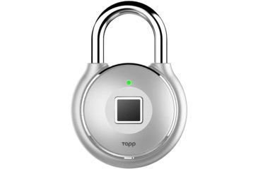 Image of Tapplock One Plus Smart Fingerprint Padlock, Sterling Silver, 1000001
