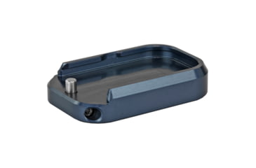 Image of Taran Tactical Innovations Base Pad For Glock +0, 9/40 Double Stack, Titanium Blue Finish