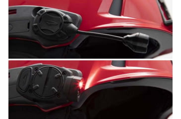 Image of Team Wendy M-216 Backcountry Ski Helmet w/ Princeton Tec Switch Rail Light, Red/Gray, Small/Medium, 83-1RDGY-SR