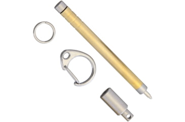 Image of TEC Accessories PicoPen Aluminum Bronze, 3.25in Overall, Aluminum Bronze, Includes Magnetic Pull Cap, SS Steel Split Ring, D-Clip, Refill Is A Common D1 inMulti-Penin Size, Storage Case, PP003B-SB