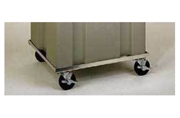 Image of Tegrant Thermosafe ThermoSafe Dry Ice Storage and Transport Chests, ThermoSafe Brands 377R Aluminum Dolly With 4in Casters for 302 Dry Ice Chest