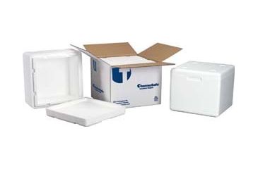 Image of Tegrant Thermosafe ThermoSafe Insulated Shippers, Expanded Polystyrene, ThermoSafe Brands 321UPS Assembled Foam Unit In Corrugated Carton, Each