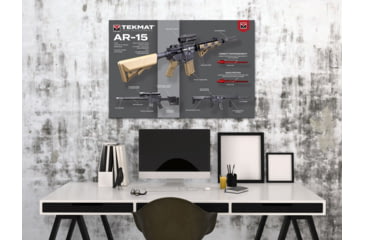 Image of TekMat AR-15 Weapons Platform Design Poster, 24inx36in, TEK-TMP-AR15-WPD