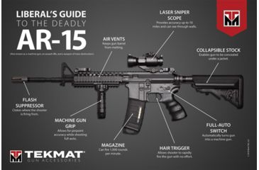 Image of Tekmat Liberals Guide To The Deadly Ar-15 24''x36'' Poster