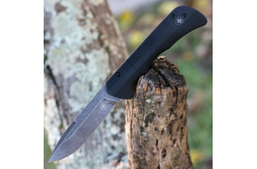 Image of Templar Knife Auto Assist Folding Knife, 3.25in, Powder D2 Steel, Black Oxide Stonewashed Drop Blade, Black Anodized Aluminum Handle, AAABK321