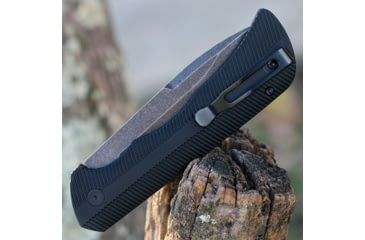 Image of Templar Knife Auto Assist Opening Folding Knife, 3.50in, Powder Coated D2 Steel, Drop Point Serrated Blade, Aged Aluminum Handle, AAABK321