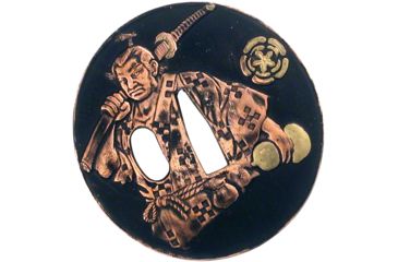 Image of Ten Ryu Nobunaga Katana, Hand Forged, Iron Wrapped High Quality Carbon Steel 10 3/4in Blade, Wood Saya With Deep Black Lacquered Finish, MC-3032