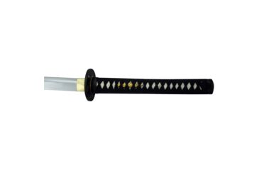 Image of Ten Ryu Nobunaga Katana, Hand Forged, Iron Wrapped High Quality Carbon Steel 10 3/4in Blade, Wood Saya With Deep Black Lacquered Finish, MC-3032