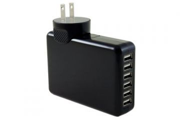 Image of Tenergy 6 Port USB AC Wall Charger, Black 51082