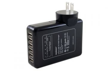 Image of Tenergy 6 Port USB AC Wall Charger, Black 51082