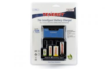 Image of Tenergy T4S Battery Charger, Black 01432