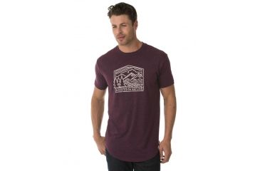 Image of Tentree Rooted Tri-blend T-shirt, Mens, Catawba Grape, S SP18-MJROO-RED-S