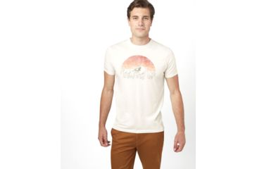Image of Tentree Vintage Sunset Short Sleeve T-Shirt - Mens, Elm White Heather, S, TCM2096-0453-S