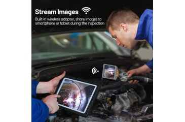 Image of Teslong TD500 Articulating Inspection Camera w/ 5in Screen, Black/Metallic Grey/Orange, TD50085L1.55