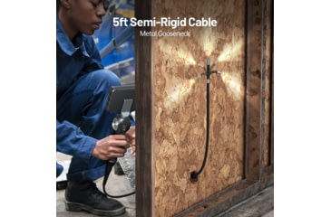 Image of Teslong TD500 Articulating Inspection Camera w/ 5in Screen, Black/Metallic Grey/Orange, TD50085L1.55