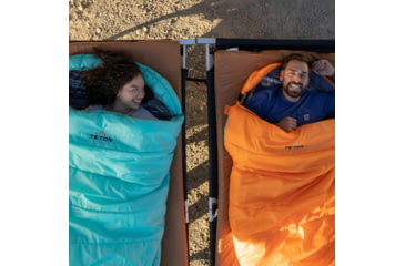 Image of TETON Sports Celsius 0 F Sleeping Bag, Right Zipper, Orange/Grey, Regular, 1174R