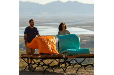 Image of TETON Sports Celsius 0 F Sleeping Bag, Right Zipper, Orange/Grey, Regular, 1174R