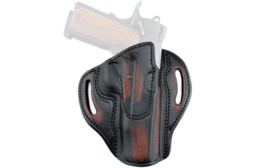 Image of Texas 1836 Cannon Vintage Edition - Open Top OWB Holster, Right Hand, Glock 26 /9mm &amp; .40 XD Most Double Stack Sub Compact Pistols, With No Attachment, Vintage Brown, Black, TX-BH3-640-VINBRO