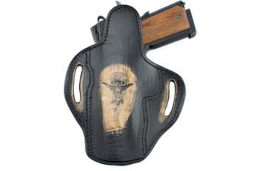 Image of Texas 1836 Cannon Vintage Edition - Open Top OWB Holster, Right Hand, Glock 17, Glock 22, Glock 31, With No Attachment, Vintage Tan, Black, TX-BH3-300-VINTAN