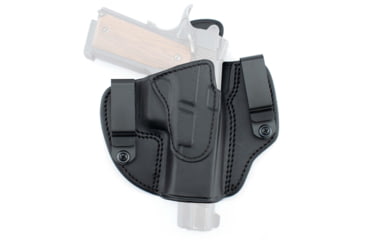 Image of Texas 1836 Crusader - Pancake Style OWB / IWB Holster, Left Hand, SIG Sauer P365, With No Attachment, Black, TX-DCH-491