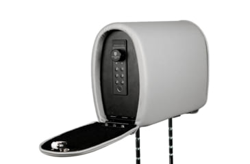 Image of The Headrest Safe Co. The Headrest Slide Unit, Leatherette, Light Gray, HRSLIDELGL02