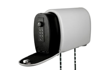 Image of The Headrest Safe Co. The Headrest Slide Unit, Leatherette, Light Gray, HRSLIDELGL02