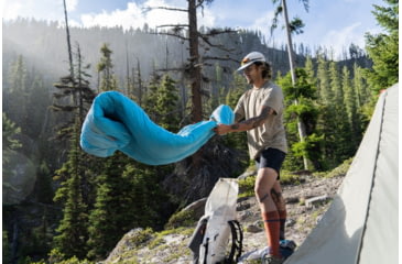 Image of Therm-a-Rest Boost 650 20 Sleeping Bag, Morning Blue, Short, 14201